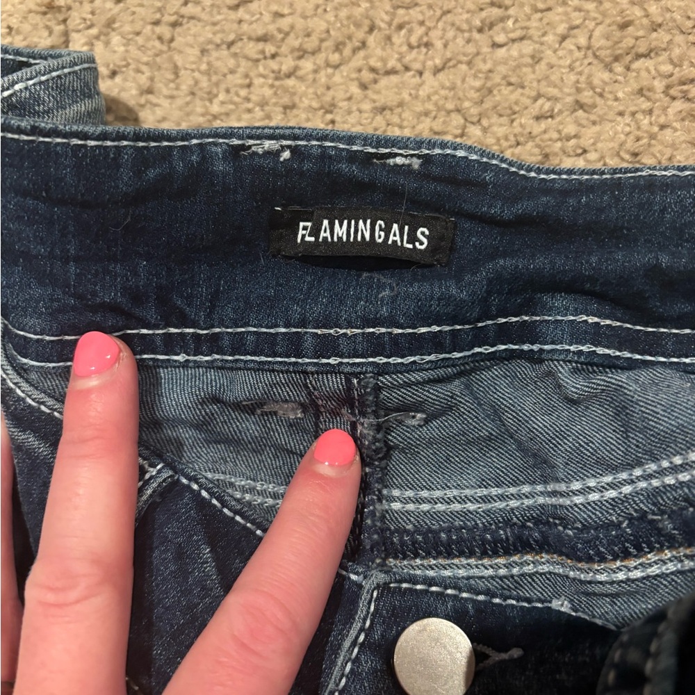 Flamingals NWOT Bootcut Jeans - Picture 3 of 5